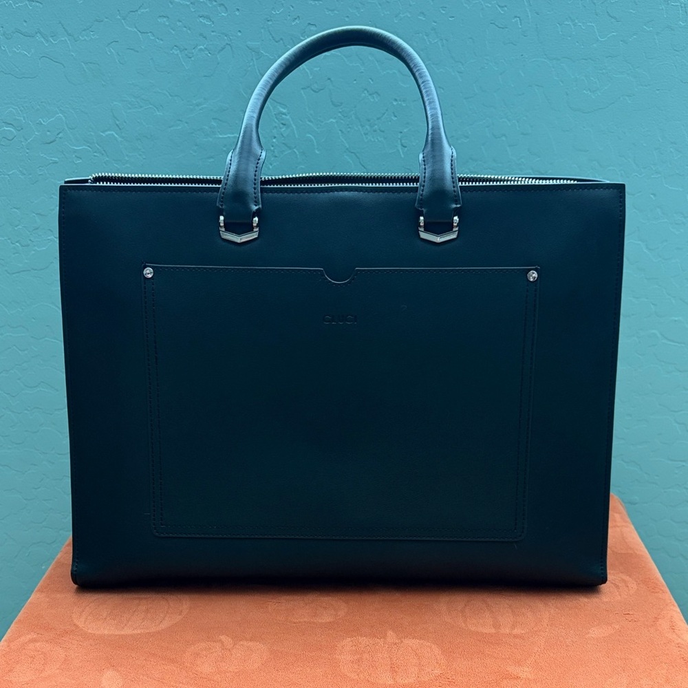 CLUCI Leather Laptop Briefcase